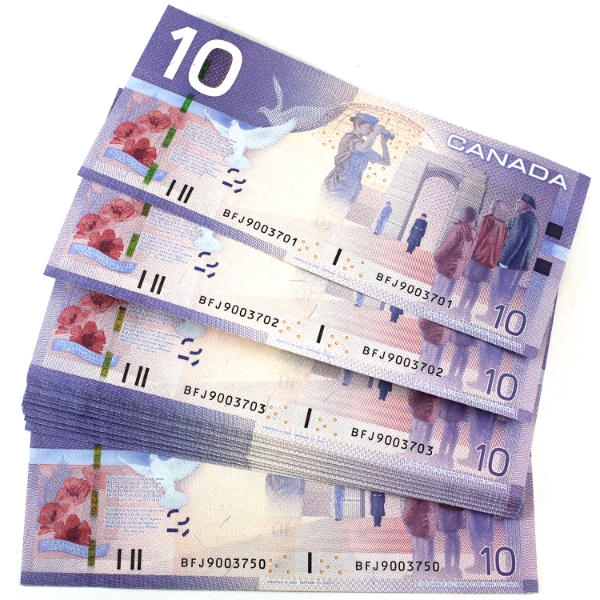 BC-68b 2005 $10 Consecutive Jenkins-Carney SN: BFJ9003701-BFJ9003750. 50pcs