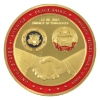 Image 2 : USA 2018 Donald Trump & Kim Jong-Un Summit Commemorative Colourized Coin