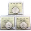 50-cent 1963, 1964 & 1965 ICCS PL66 Heavy Cameo. 3pcs.