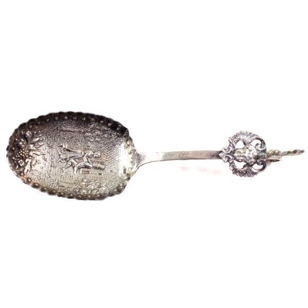 Edwin Thompson Bryant Late 19th Century Ornate Antique Silver Spoon