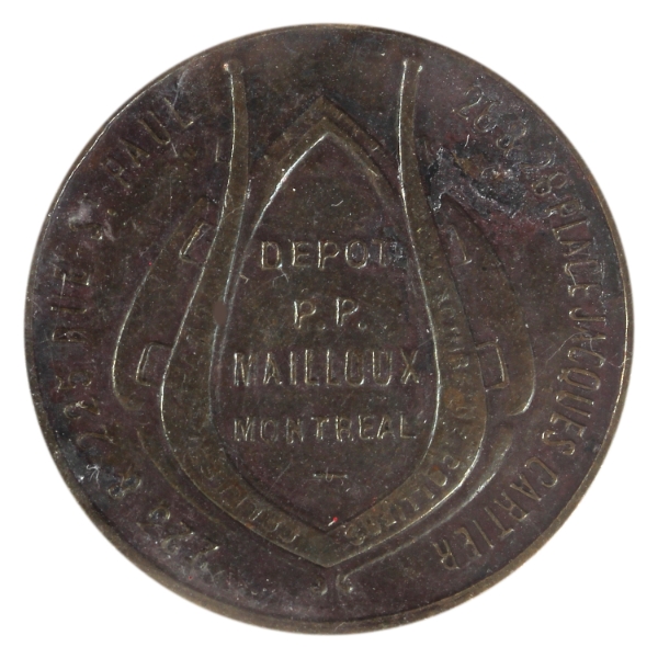 Canada N.D. Ludger Gravel - Balmoral Oil/P.P. Mailloux Advertising Token 3.96g-Copper, 25mm