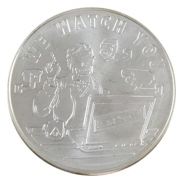 1oz Silver Shield 2016 We Watch You .999 Fine Silver Round (Tax Exempt)