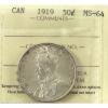 Image 1 : 50-cent 1919 ICCS MS64