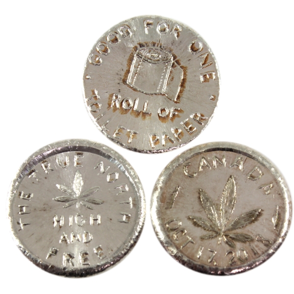 3x 1oz Beaver Bullion Assorted .999 Fine Silver Rounds. 3pcs. (Tax Exempt)