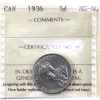 5-cent 1936 ICCS MS60