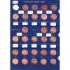 Image 3 : 1-cent 1920-1969 Collection in Deluxe Whitman Album. 54 coins