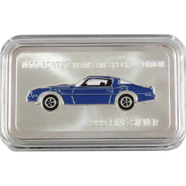 1oz Pontiac Trans AM Special Edition .999 Fine Silver Bar (Tax Exempt)