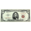 USA 1963 FR-1536* $5 VF Star Note SN: *01838042A