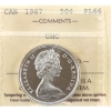 Image 1 : 50-cent 1967 ICCS PL66 Ultra Heavy Cameo