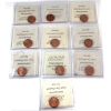 Image 2 : 1-cent 1970, 1971, 1972, 1973, 1974, 1975, 1976, 1977, 1978, & 1979 ICCS MS65 Red. 10pcs