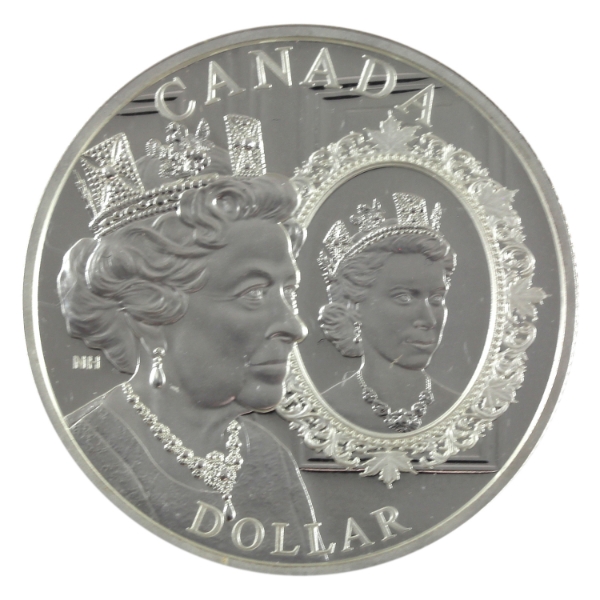 2022 $1 Platinum Jubilee of Her Majesty Queen Elizabeth II Proof Silver Dollar ICCS PF67 