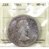 Image 1 : Silver $1 1964 ICCS MS65