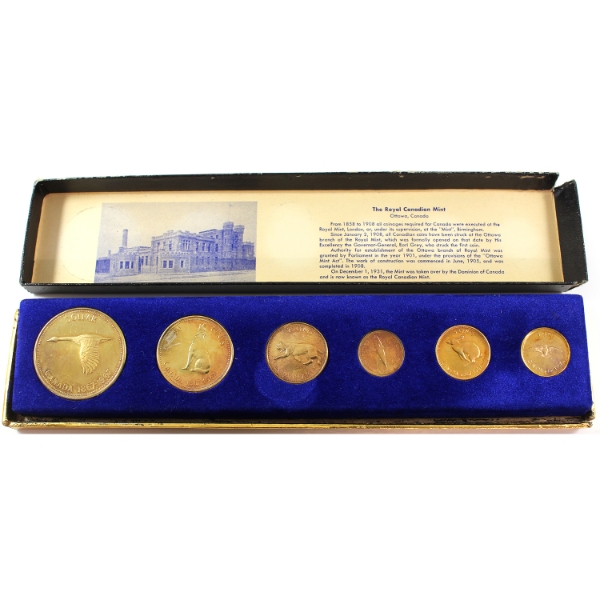 1967 Vintage Gold Plated Centennial Year Set in Original Box