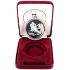 Image 1 : 1oz 1998 Salt Lake City Olympic Games Skiing .999 Fine Silver Medal in Original Olympic Display Box