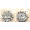 Image 2 : Silver $1 1955 Arnprior w/o DB MS62 & Arnprior w/ DB MS63 ICCS. 2pcs.