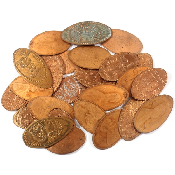25x Assorted Elongated Copper Rounds. 25pcs.