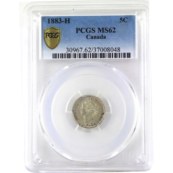 5-cent 1883H PCGS MS62