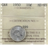 Image 1 : 10-cent 1950 ICCS MS65