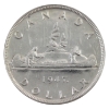 Image 2 : Silver $1 1947 Maple Leaf, Dbl HP ICCS MS60