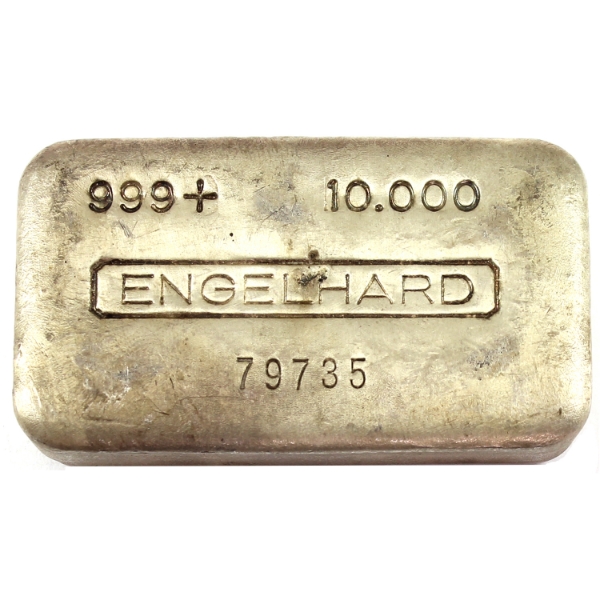 10oz Engelhard Vintage 3rd Series in 5-Digit SN Variation .999+ Silver Bar *Rare; Mintage of <500!*