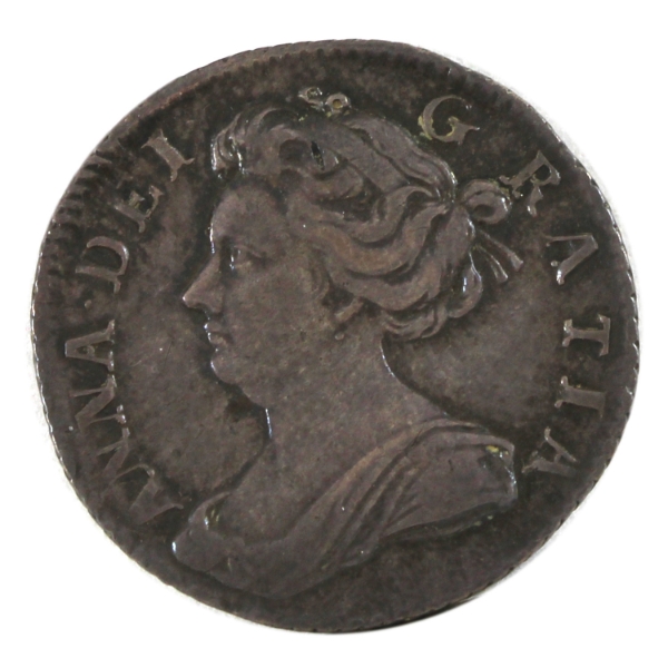Great Britain Silver 1705 Anne 6 Pence EF-AU