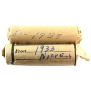 Image 1 : 1-cent & 5-cent 1933 Penny Roll of 50pcs & Nickel Roll of 40pcs. 2 Rolls. 