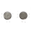 Image 2 : 5-cent 1927 & 1928 AU. 2pcs.