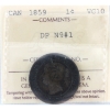 Image 1 : 1-cent 1859 DP N9 #1 ICCS VG10