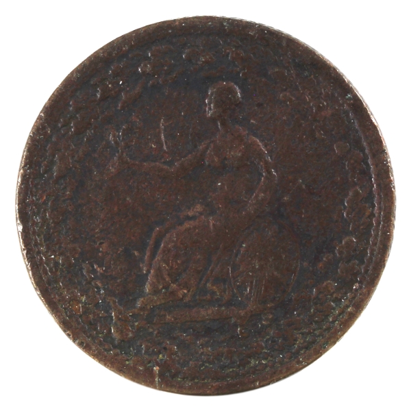 CH# LC-5401 1815 Lower Canada Spread Eagle Half Penny Bank Token 