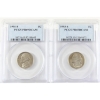 Image 1 : USA 1991S & 1993S Jefferson Nickels PCGS PR69 Deep Cameo. 2pcs.