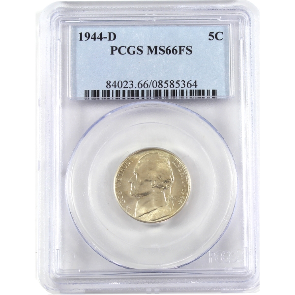 USA 1944D Jefferson Nickel FS PCGS MS66
