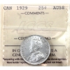 Image 1 : 25-cent 1929 ICCS AU58