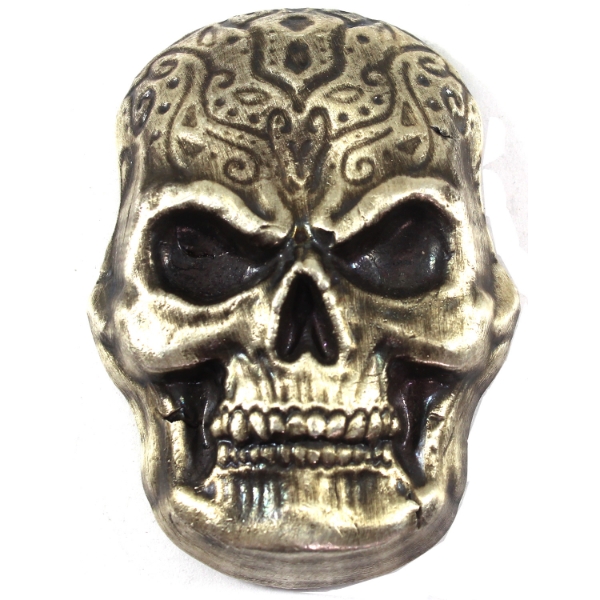 10oz The Coin Shoppe 2017 Hand Poured Skull .999 Fine Silver (Tax Exempt)
