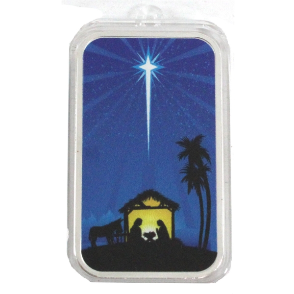 1oz 2024 Colourized Merry Christmas .999 Fine Silver Bar (Tax Exempt)