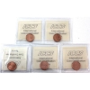 Image 2 : 1-cent 1994, 1995, 1997, 1998 & 1999 ICCS MS66 Red. 5pcs