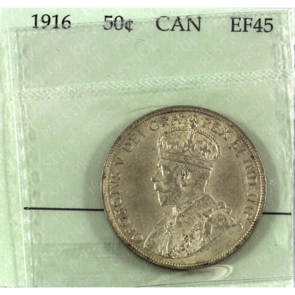 50-cent 1916 Prestige Certified EF45