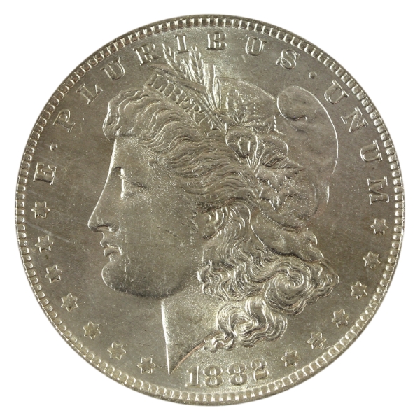 USA Silver 1882-O/S Morgan Dollar Strong BU