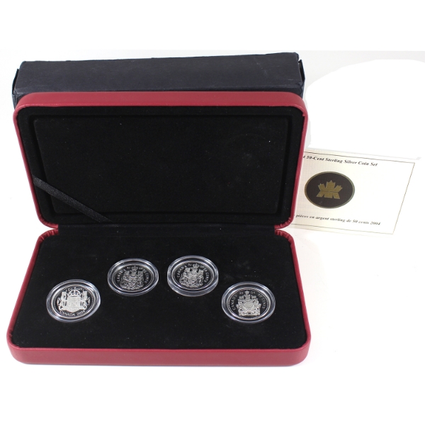 2004 50-cent Sterling Silver 4-Coin Set
