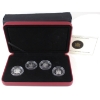 Image 1 : 2004 50-cent Sterling Silver 4-Coin Set