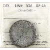 Image 1 : 50-cent 1929 ICCS EF45