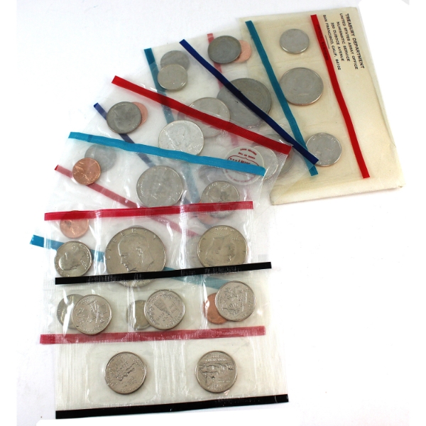 Lot of 8x USA 1965-1989 Proof Set &  2000 Quarter Proof Set. 8pcs.