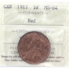 Image 1 : 1-cent 1917 ICCS MS64 Red 