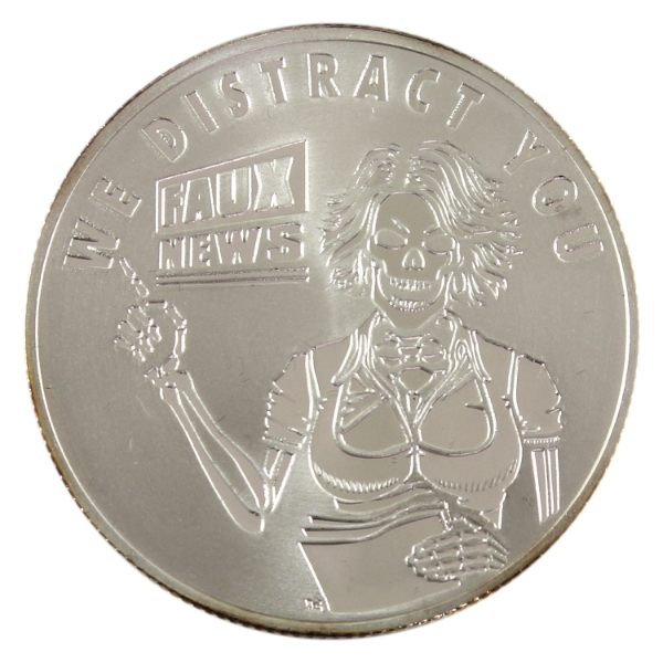 1oz Silver Shield 2015 We Distract You V2 .999 Fine Silver Round (Tax Exempt)