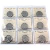 Image 1 : 50-cent 2005P, 2006P, 2007, 2008, 2009, 2010, 2012, 2013 & 2014 ICCS MS65. 9pcs