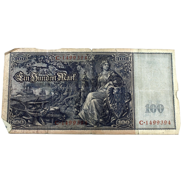 Germany 1908 Pick-#35 100 Mark VF SN:C·1499394