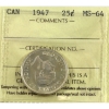 Image 1 : 25-cent 1947 ICCS MS64