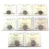 Image 1 : 10-cent 1982 to 1989 ICCS MS65. 8pcs