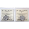 Image 1 : 5-cent 1953 SF & NSF ICCS MS65. 2pcs.