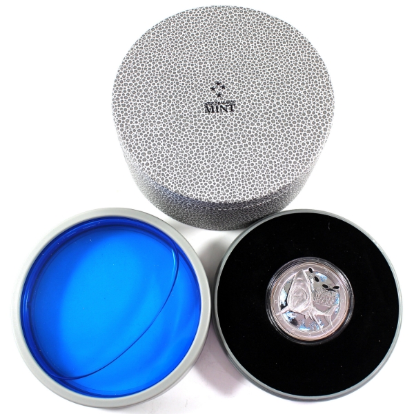 Niue Silver 2012 $2 Great White Shark 1oz .999 Silver Coin w/ Selective Colour (Tax Exempt)