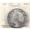 Image 1 : Silver $1 1939 ICCS MS64
